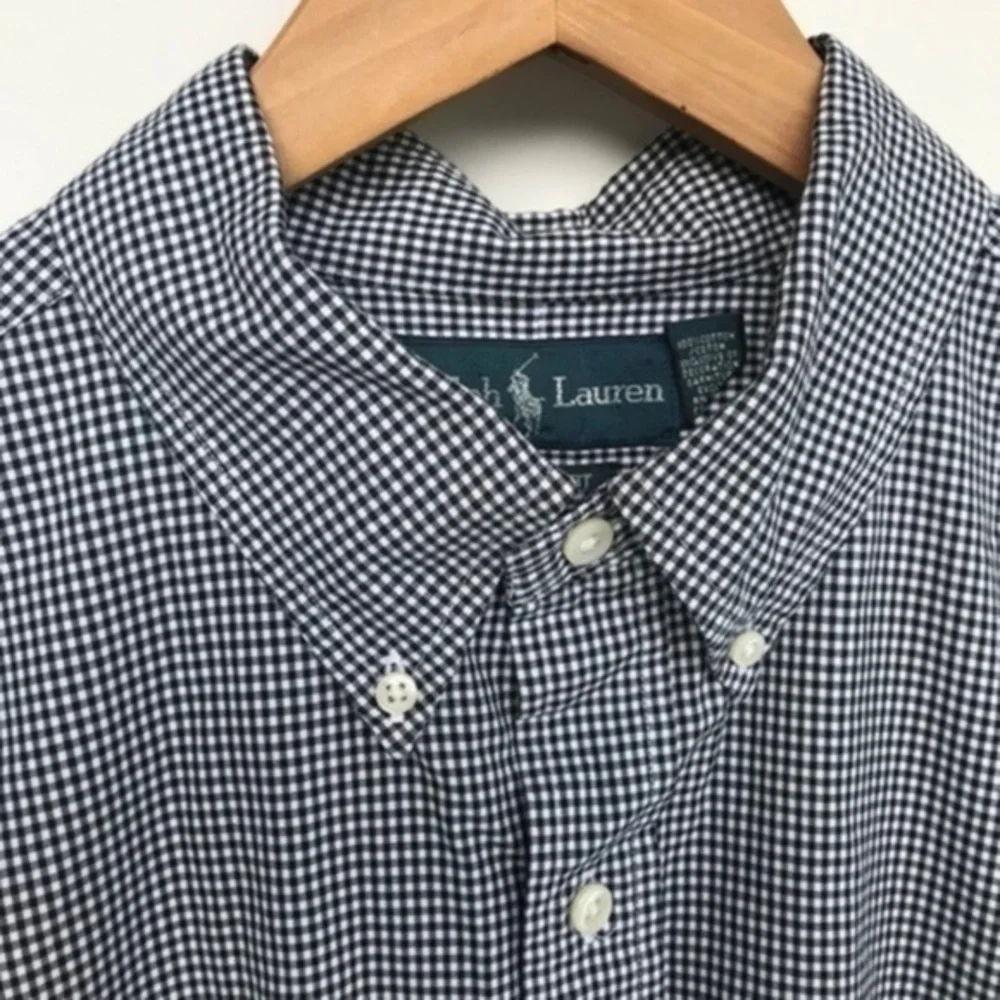 Ralph Lauren Shirts‎ Size 17 Mens Button Down Collar Shirt Long Sleeves